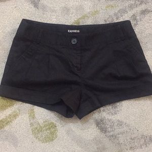 Black chino shorts